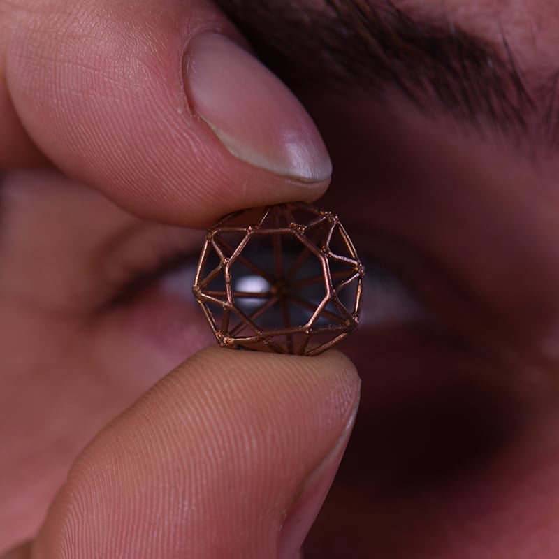 Laser-welded facetted gemstone framework